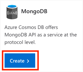 mongoDB database creation option